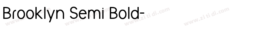 Brooklyn Semi Bold字体转换